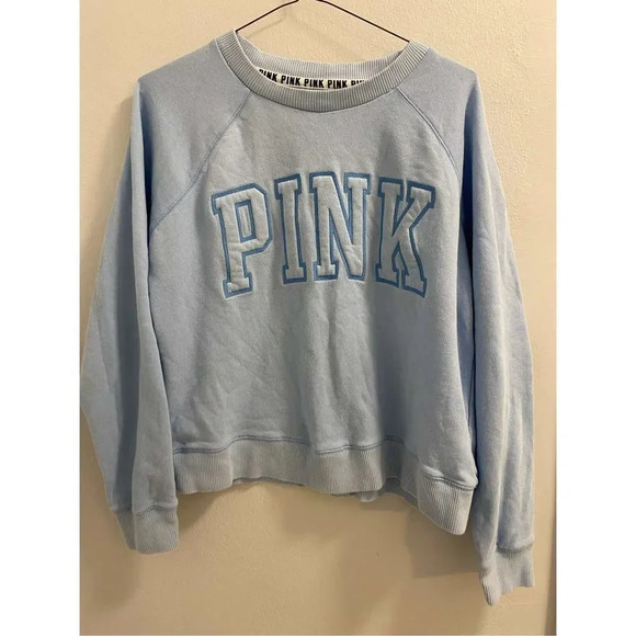 PINK VICTORIA SECRET - BABY BLUE - WOMEN SIZE MEDIUM - Picture 8 of 9